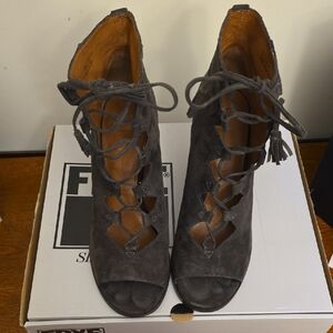 Frye Women's Charcoal Lace-Up Suede Boots